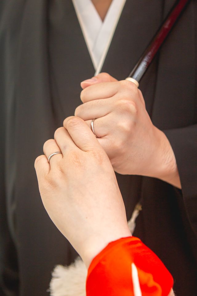 前撮りでも大活躍した指輪でした！