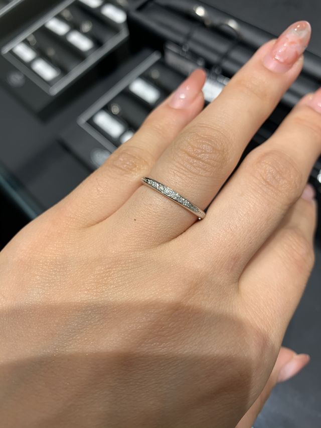 アンサンブルの結婚指輪です。