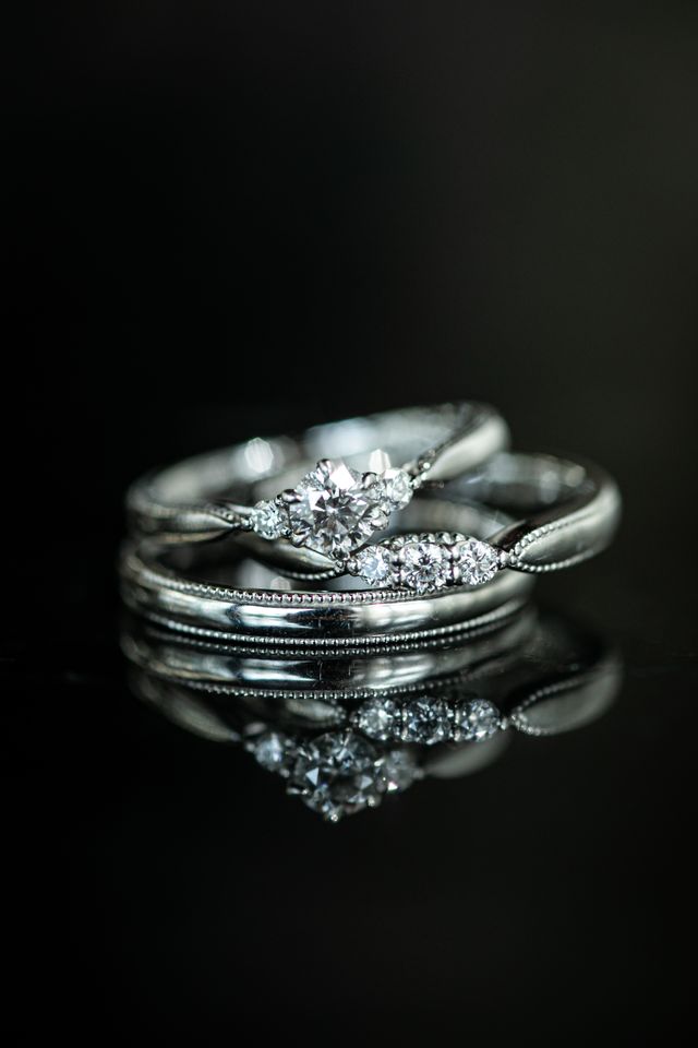 こちらも前撮り。
お店の宣伝用写真みたいなクオリティー！