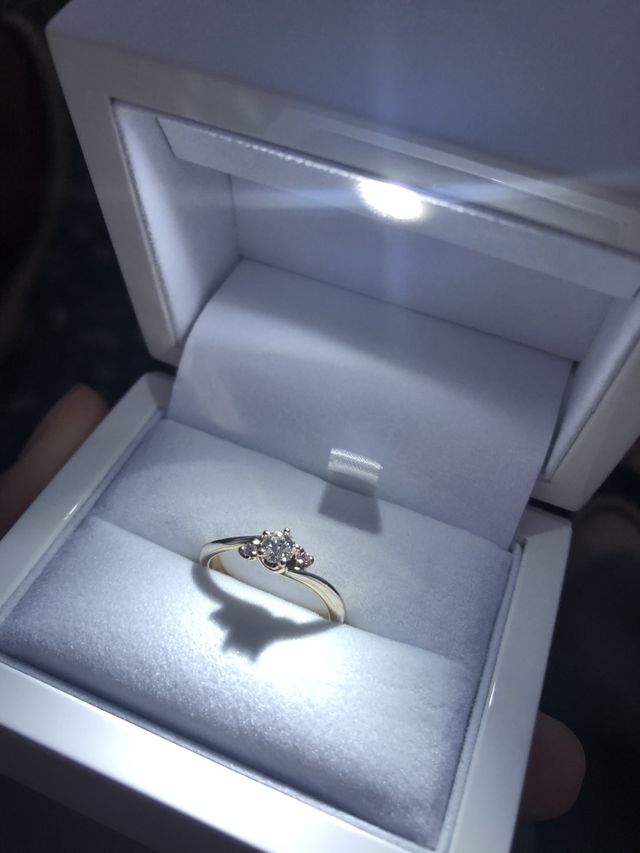 プロポーズされてすぐに撮った写真です。