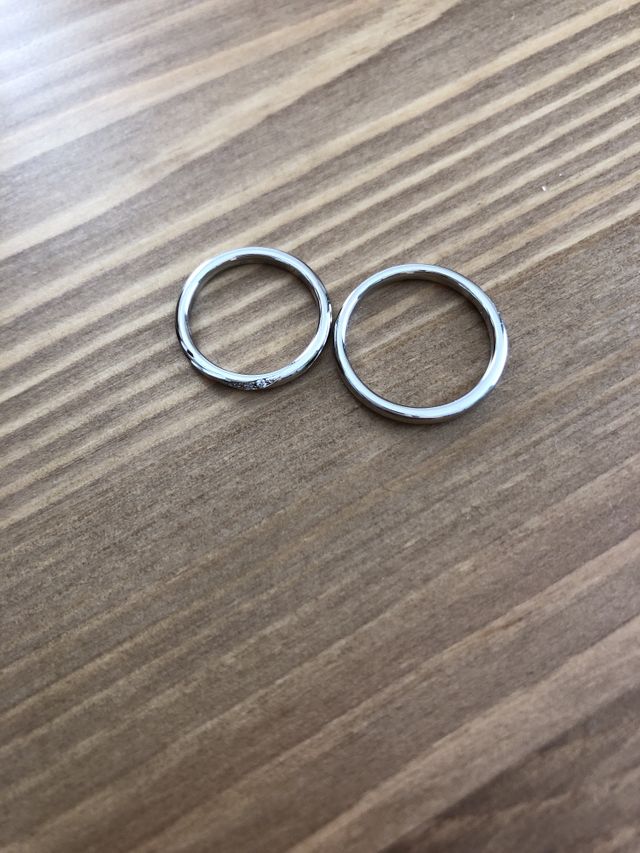 結婚指輪です。