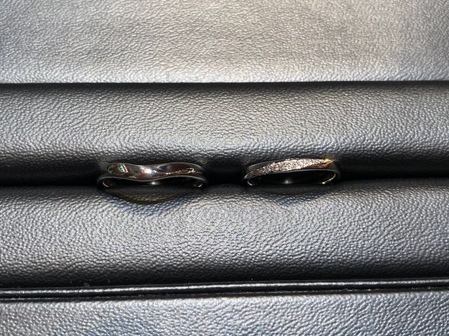 彼の指輪との組み合わせです