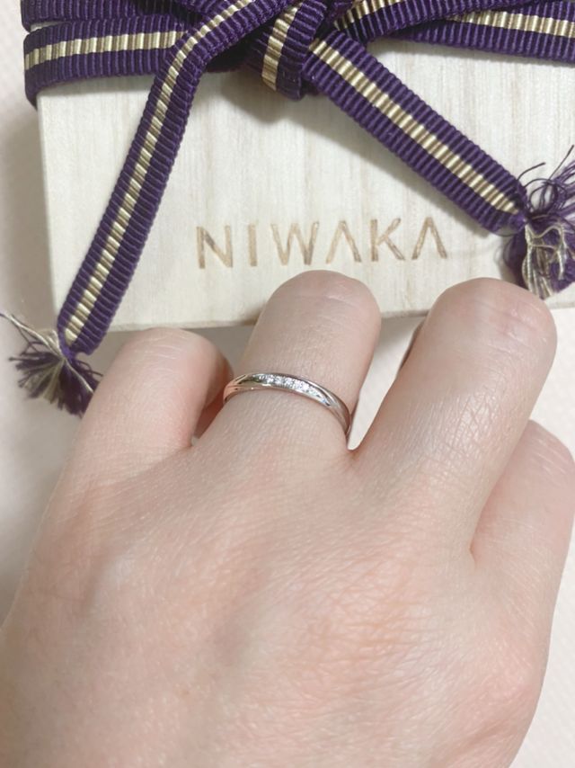 プラチナとゴールドの雪華景。どの角度から見てもきれいです。