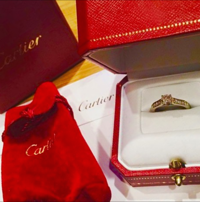 カルティエのソリテール1895です。ダイヤがポイントです。