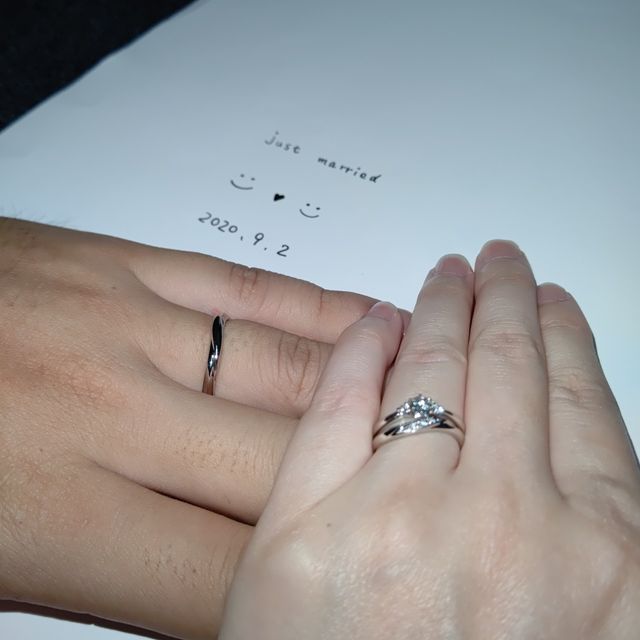 入籍日に撮りました！
