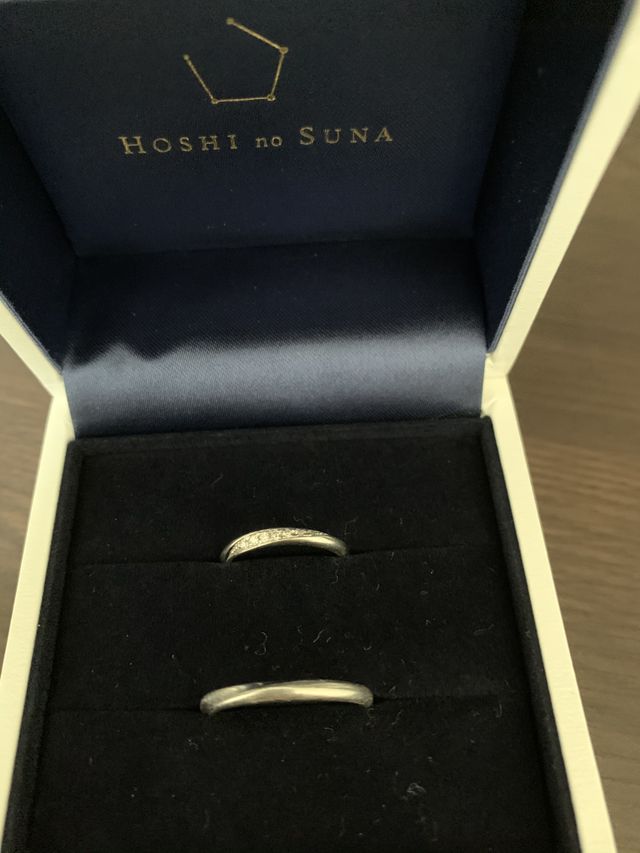 HOSHI no SUNAのアリエルの結婚指輪です。