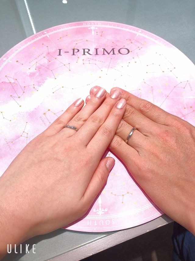 アイプリモで購入した結婚指輪です。