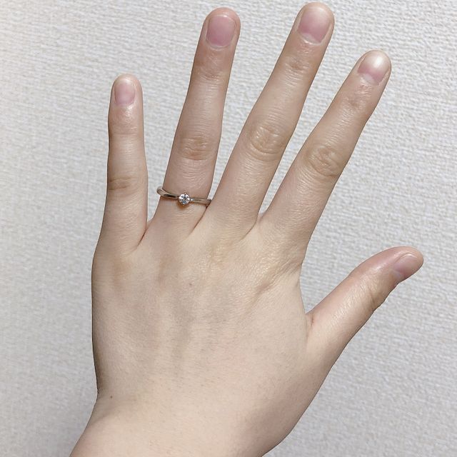 再来店して自分に合ったサイズや、裏の刻印を決めました。