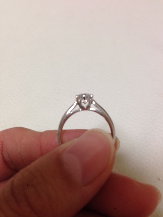 横からはハートが見えます。