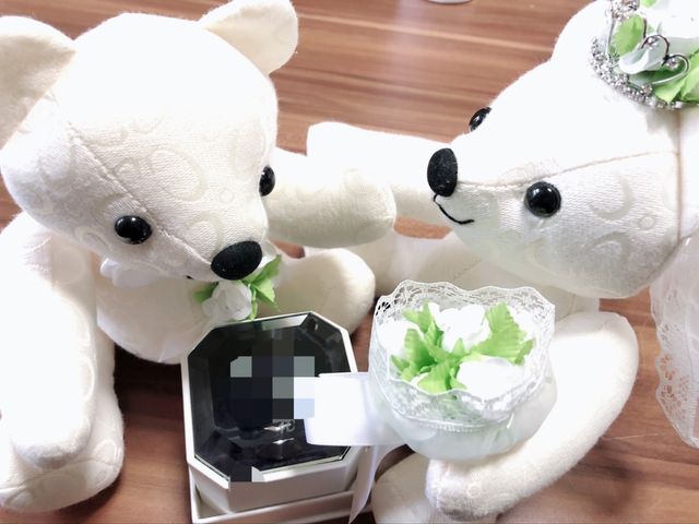 購入特典のテディベアも可愛らしいです^^