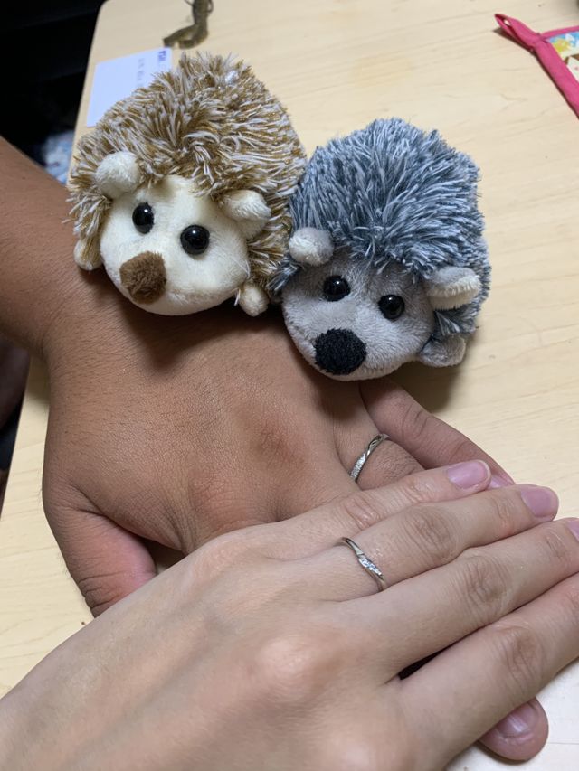 二人オリジナルの指輪☺︎