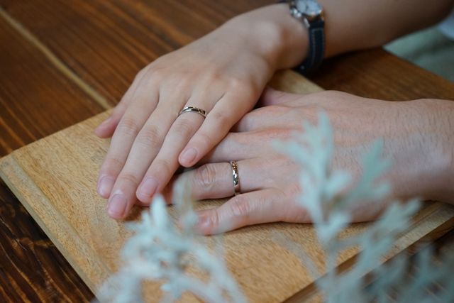 作りあいっこした指輪