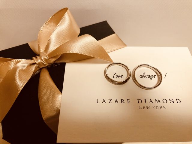 本日、指輪の受け取りに行ってきました。