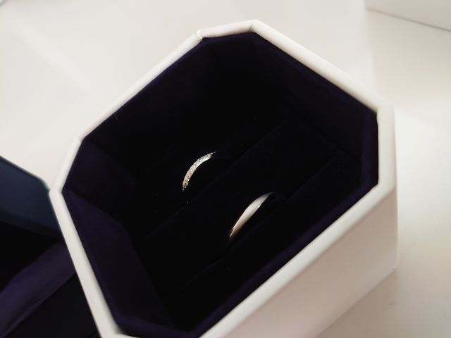 セットリングの結婚指輪のみの画像