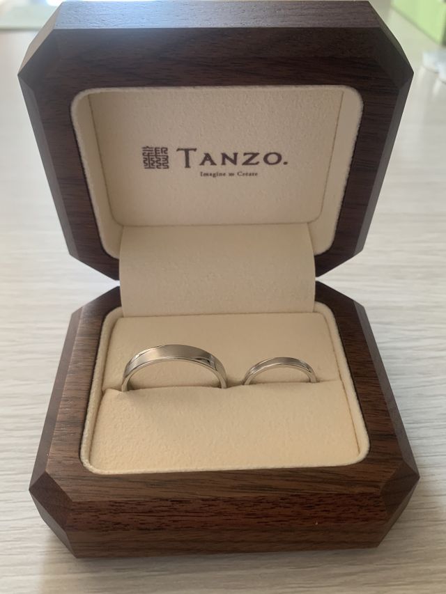入籍指輪を試着後、正式に結婚指輪が出来上がりました。