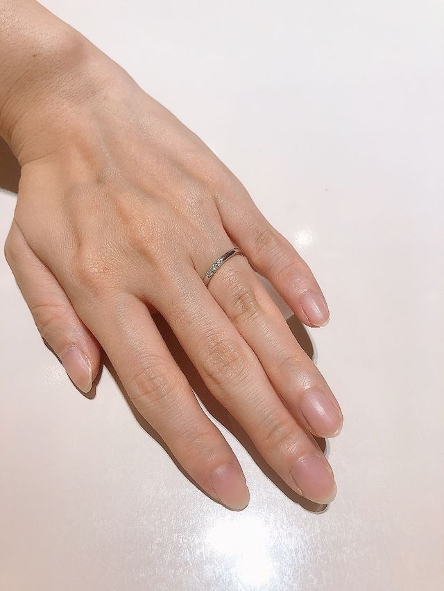 女性側3ダイヤストレート