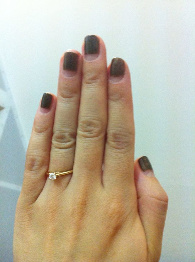 指輪をつけた状態