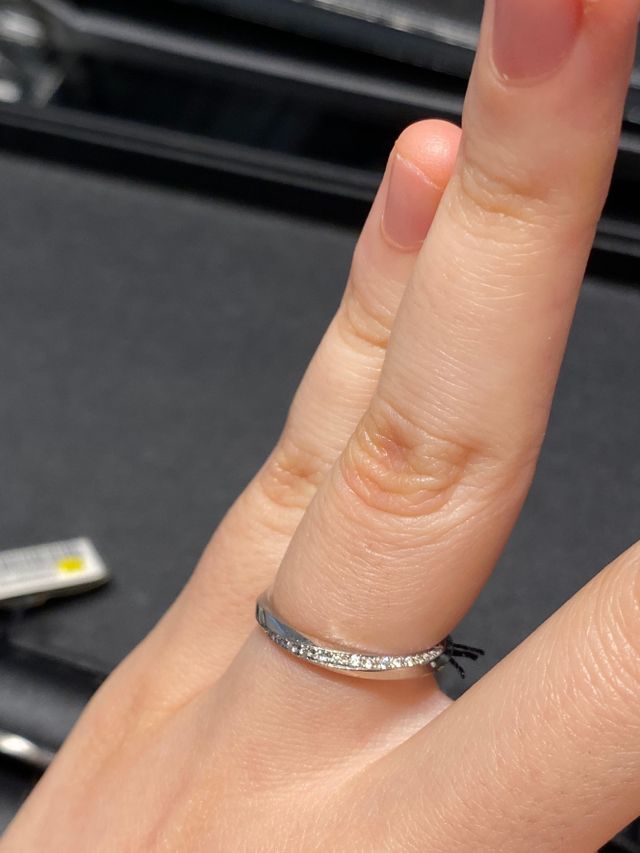 左下側面までずらりとダイヤが配置されています。