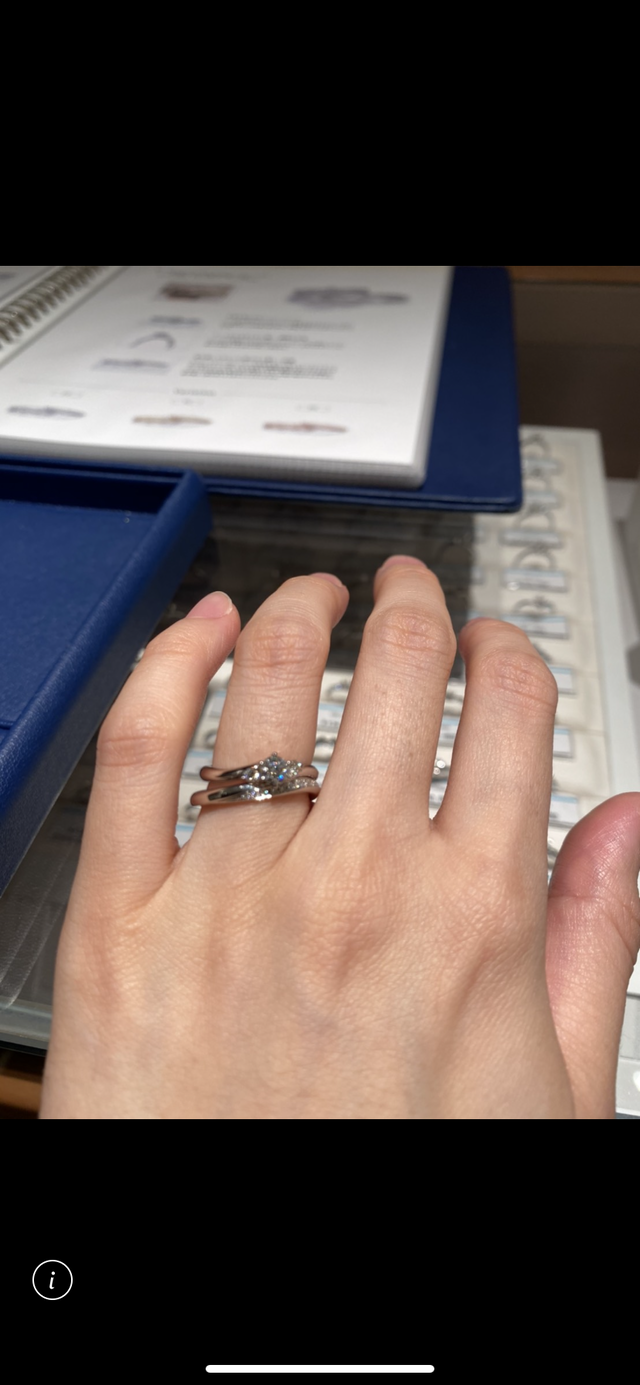 ダイヤモンドポイント加工をする前の重ね付けです