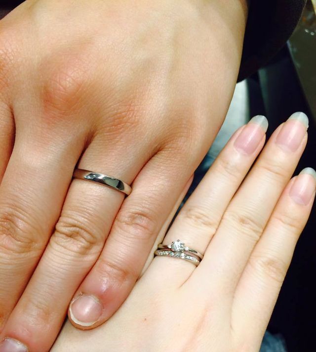 お互いにお気に入りの指輪♪