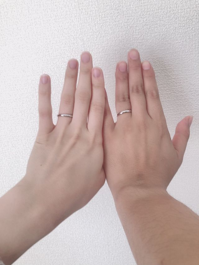 左が私、右が旦那