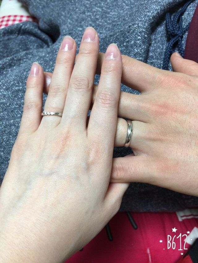初めて２人でズバッときた指輪でした！