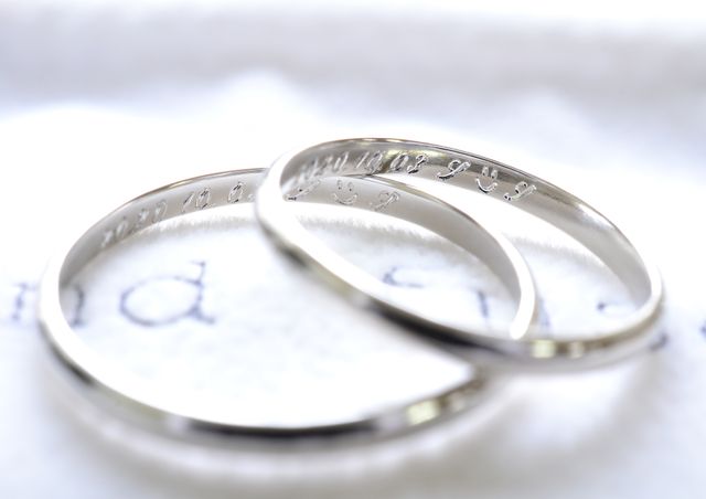 素敵な結婚指輪を仕上げていただきました。