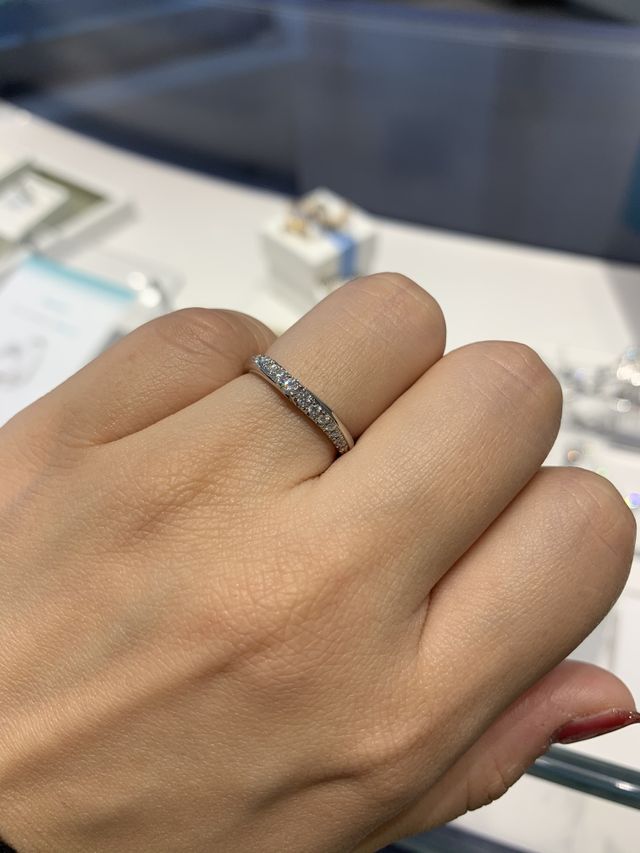 受け取り時に着用した時の写真です。