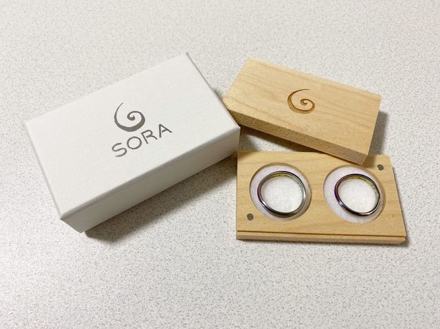 ジルコニウムのガンガをペアの結婚指輪に選びました！