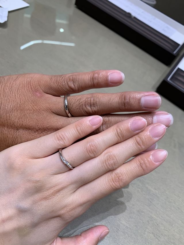 ダイヤの配列が素晴らしく、輝きが素敵でした！