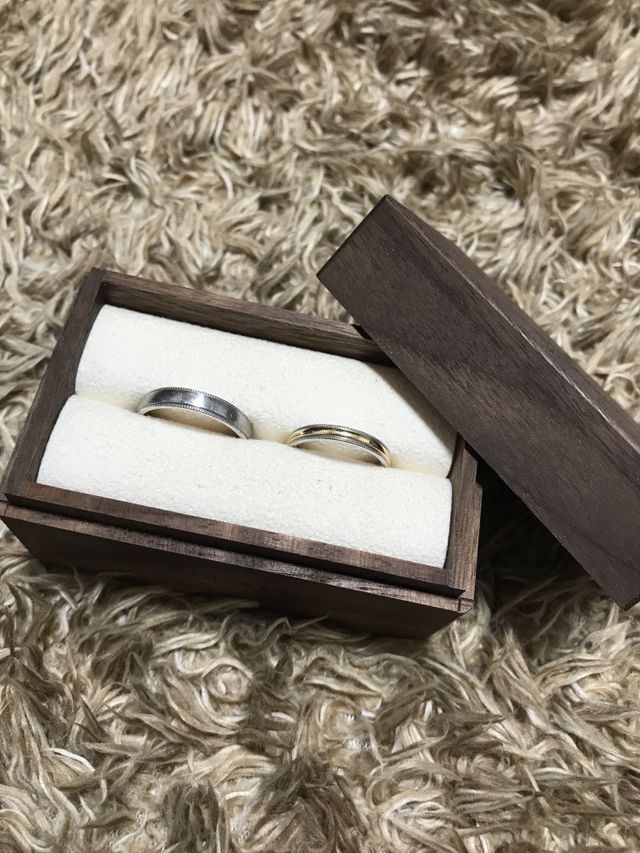 プラチナとゴールドのバランスがとても素敵！