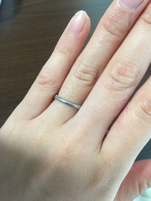 手にはめた状態です。