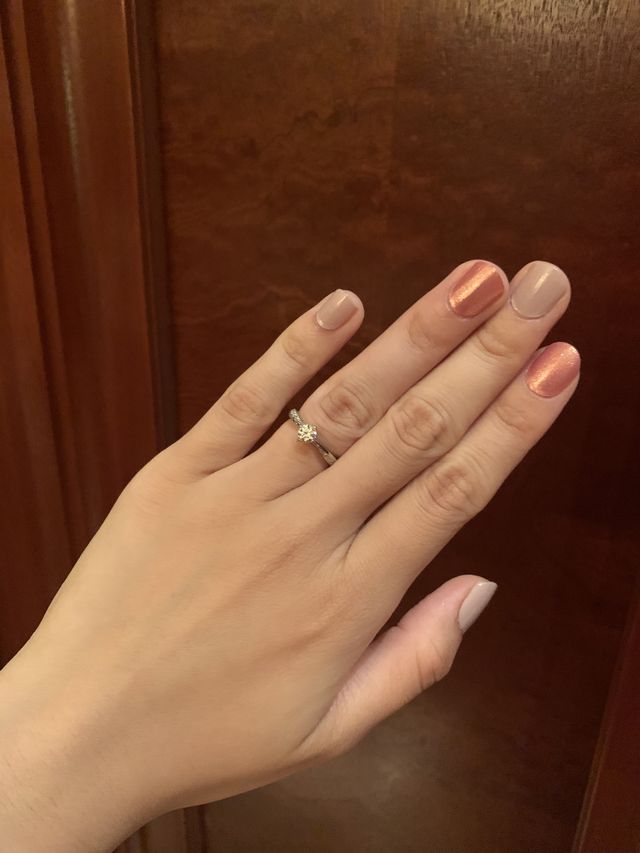 とても指馴染みのよい指輪だと思います。