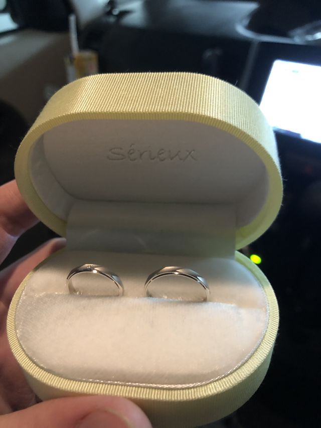 結婚記念日に指輪を新調。
