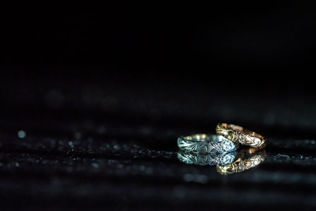 普段ゴールドを身につけているので結婚指輪も私だけ色を変更