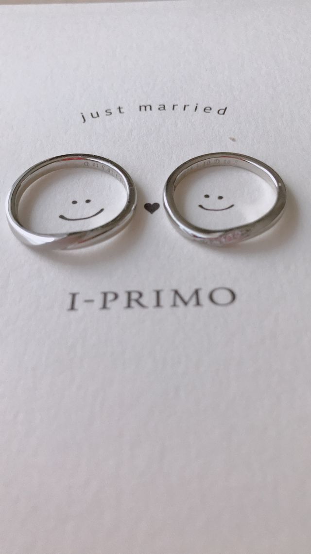 結婚指輪です( ¨̮ )