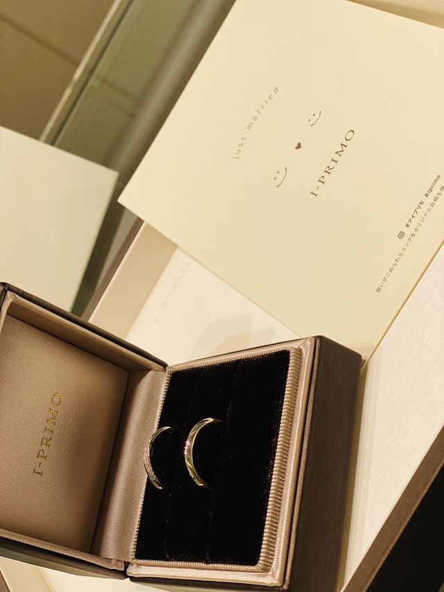 受け取りに行ったときにお店で撮らせてもらいました♡