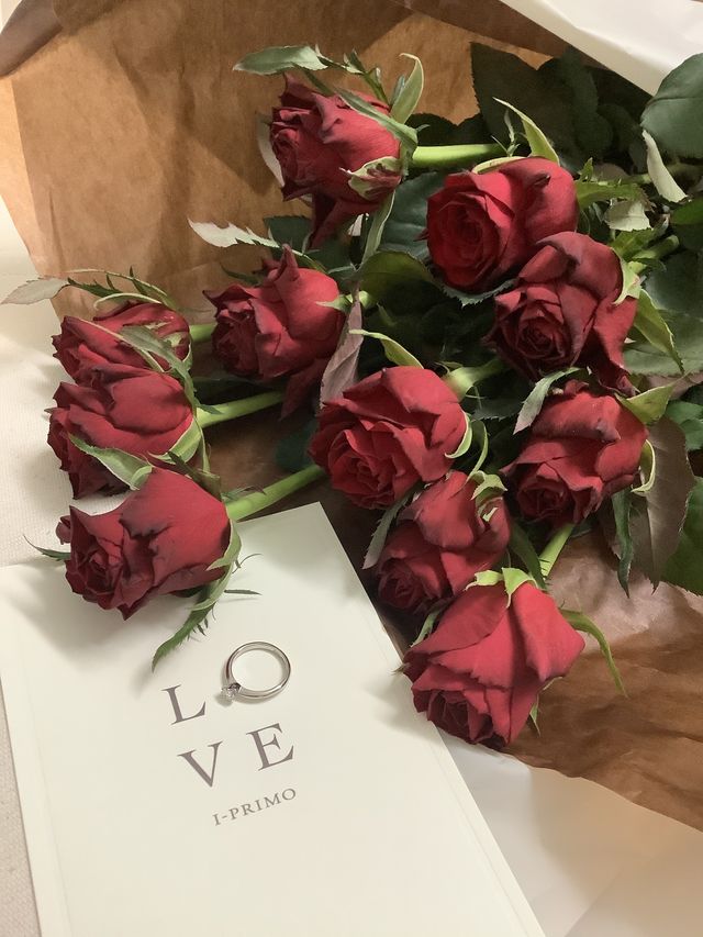 プロポーズの薔薇と共に…♡