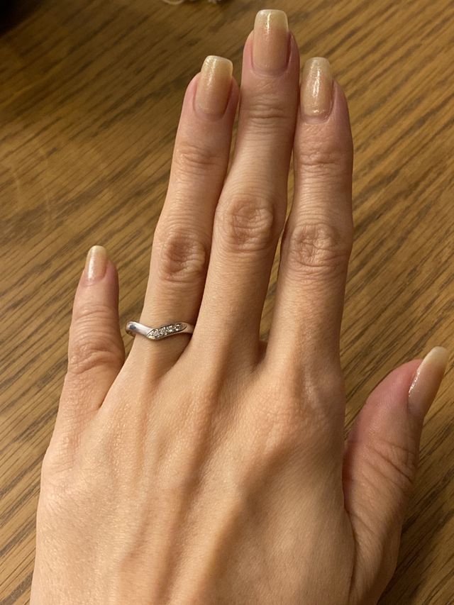 緩やかなV字なのでなじみがよいです。