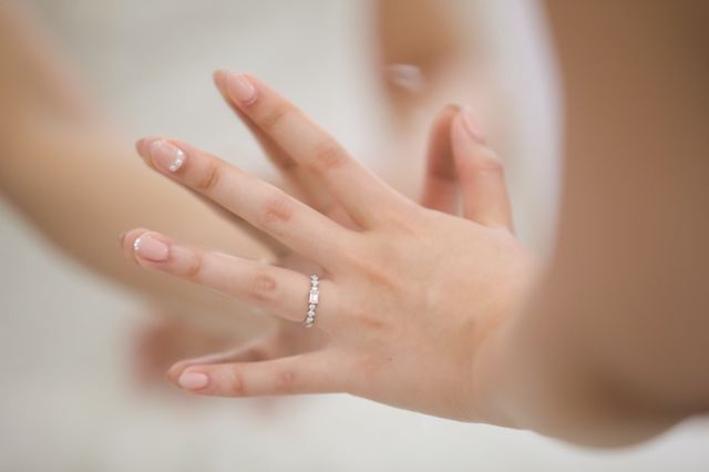 結婚式当日の写真です。