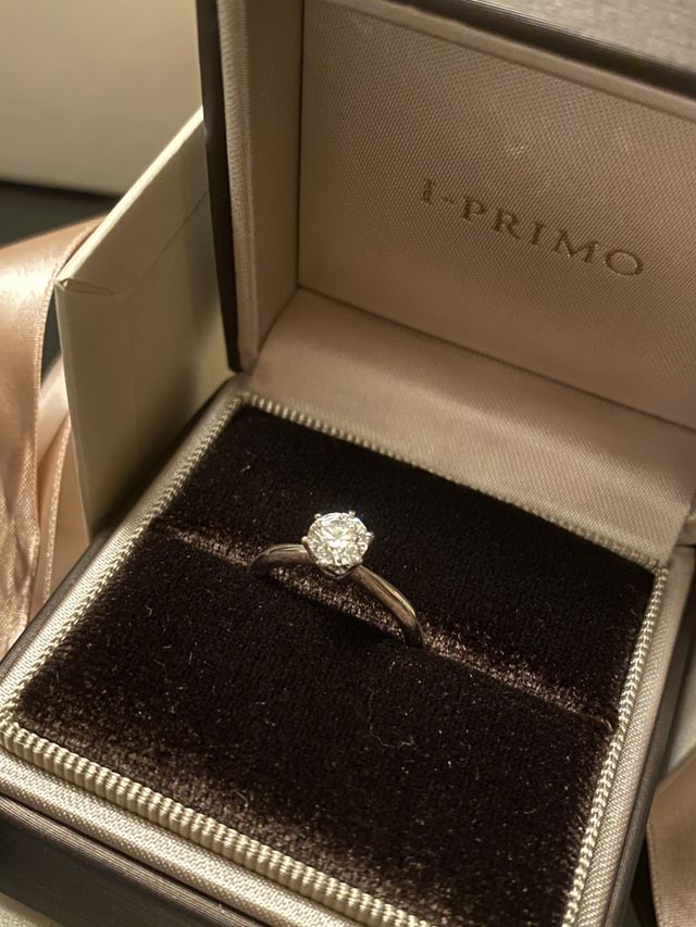 大きなダイヤがキラキラしていて感動でした。