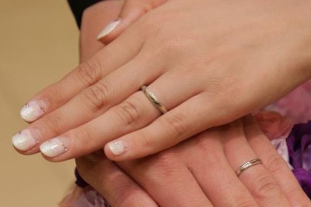 結婚式の最後にカメラマンに撮ってもらった写真です。