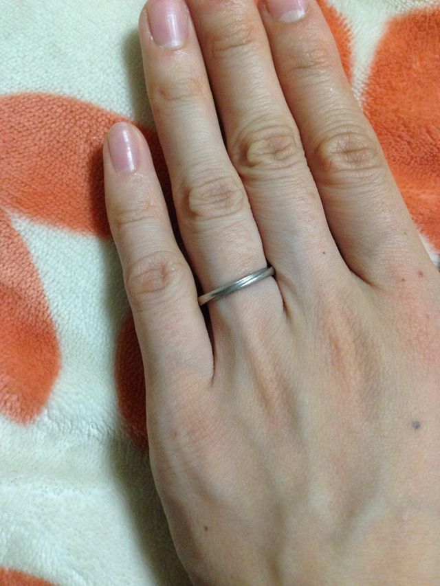 今の状態です。少しくすんできました。