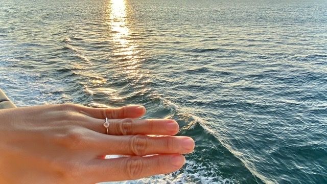 家に帰るまで、ずーっとリングを着けてました！