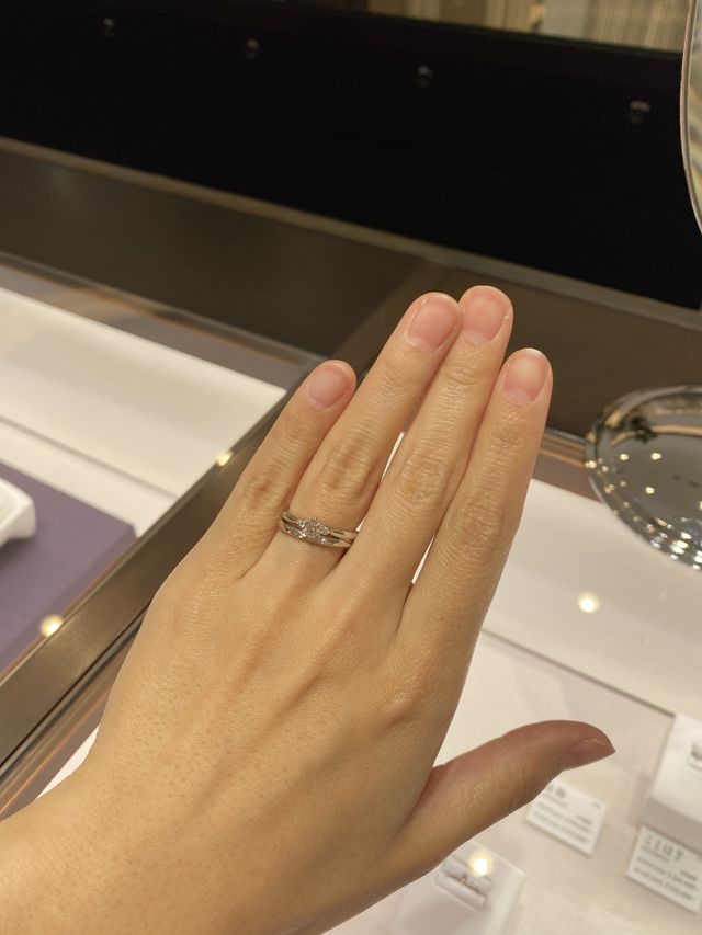 白鈴と重ね付けしています