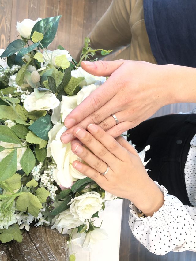 結婚指輪の写真です。