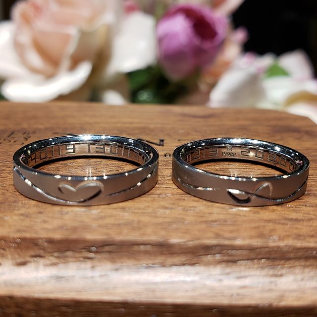 刻印は数字のモチーフでお願いしました。