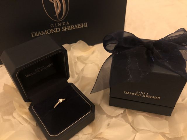 プロポーズで渡した時の当日の写真です。