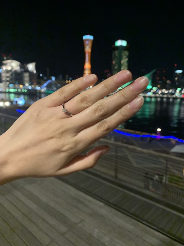 婚約指輪です。