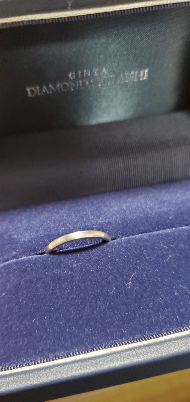 ヘアライン加工をしてもらいました